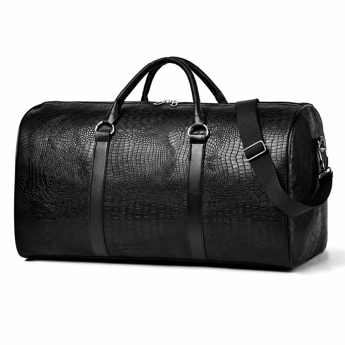 RoamRoll™ Noir Croc Duffel
