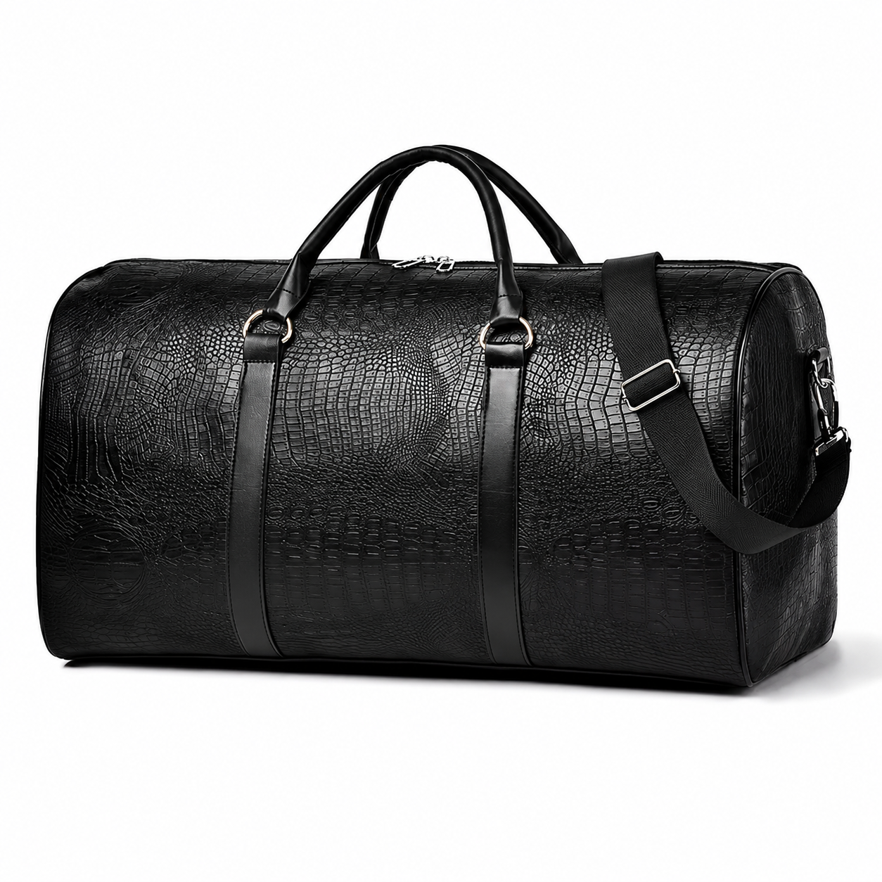 RoamRoll™ Noir Croc Duffel