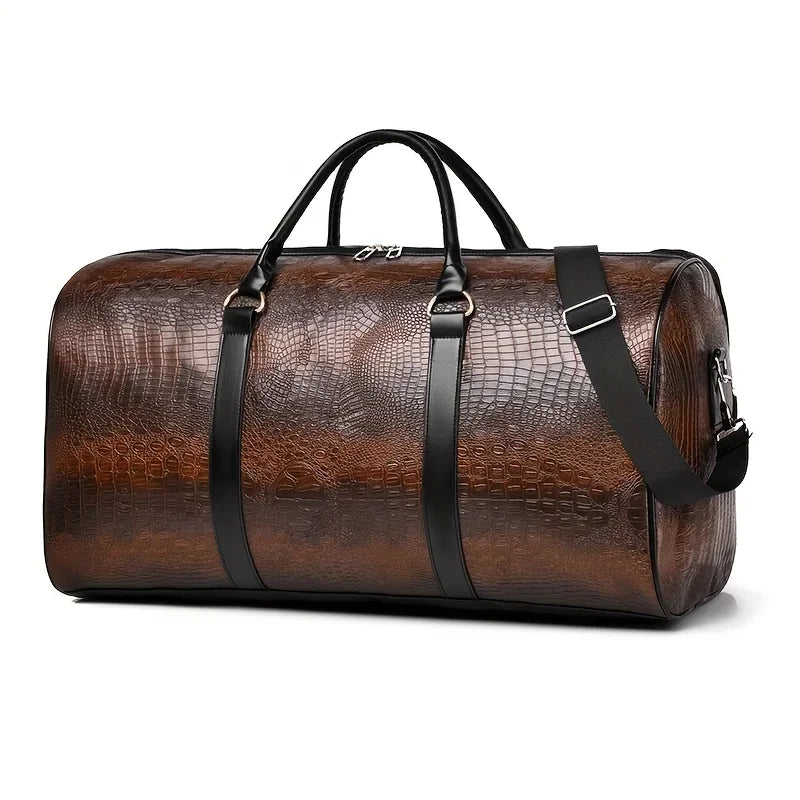 RoamRoll™ Noir Croc Duffel