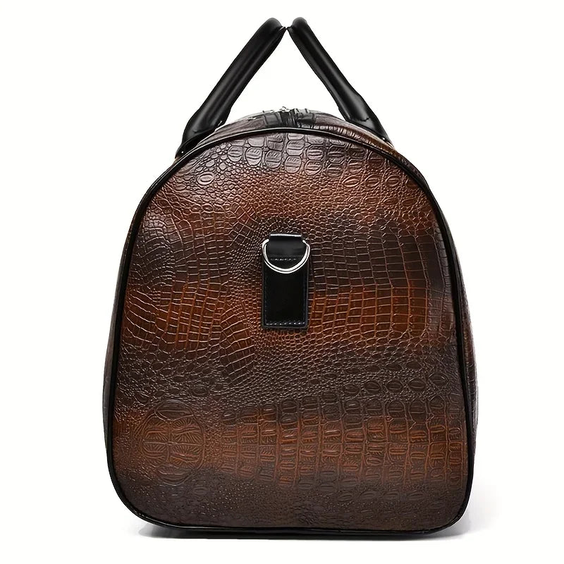 RoamRoll™ Noir Croc Duffel